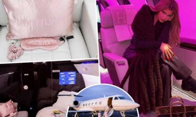 Where is Kylie Jenner headed on her private jet?
