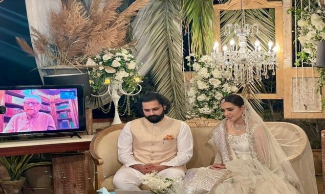 Mansha Pasha and Jibran Nasir tie the knot