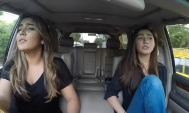 Video: Mahira Khan enjoys car jam session with friend