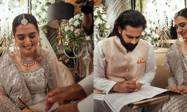 Take A Look At Mansha Pasha, Jibran Nasir’s Nikkah Photos