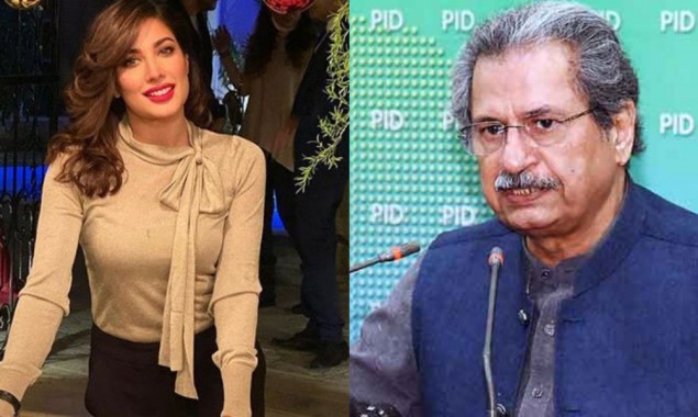 Mehwish Hayat thanks Shafqat Mahmood