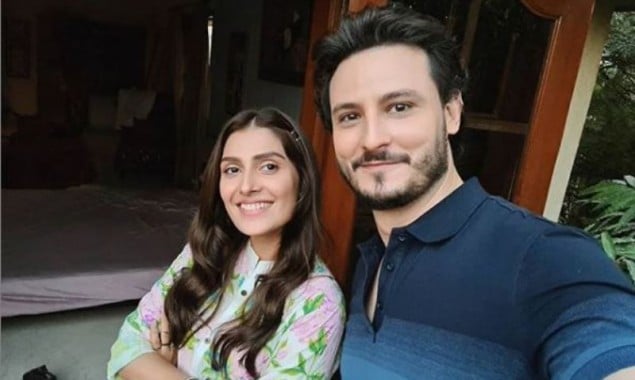 Ayeza Khan, Osman Khalid Butt enjoy riding bicycle together