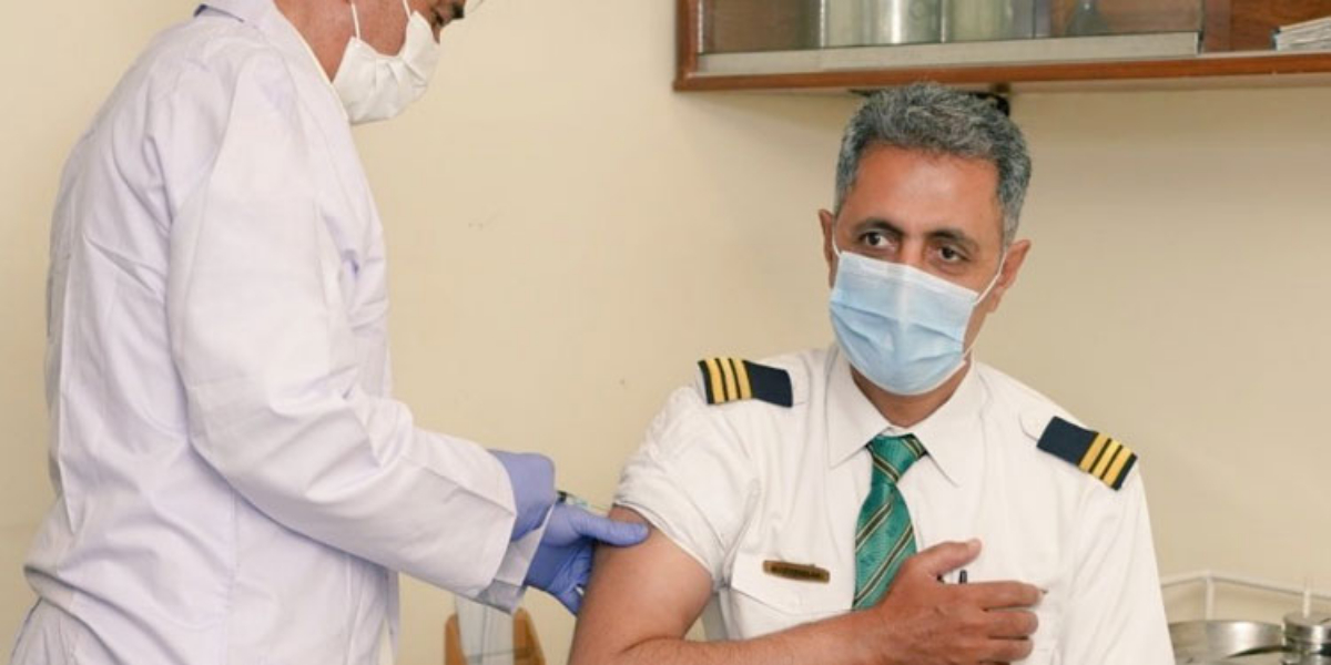 PIA vaccinated cabin crew