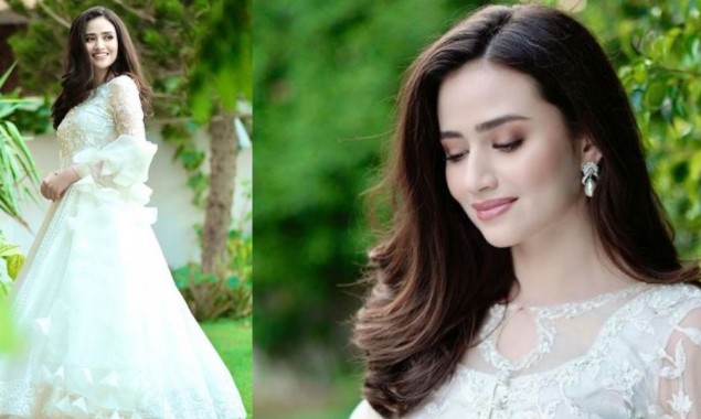 Sana Javed Slays In An All-White Stunning Frock