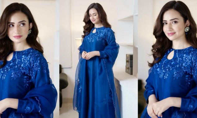 Sana Javed Oozes Elegance, Grace In This Royal Blue Attire