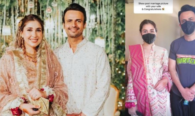 Usman Mukhtar Shares An Adorable Post-Wedding Snap With His Better Half