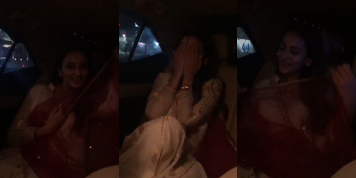 Zarnish Khan Car Dance