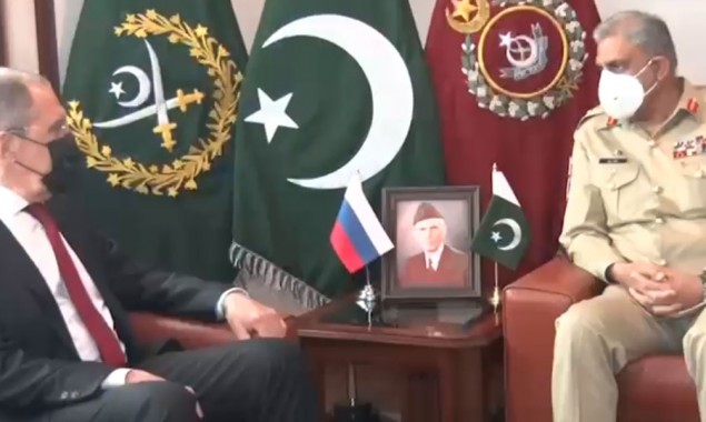 COAS Calls On Foreign Minister Of Russia At GHQ