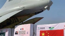 PAF Special Plane Carrying 0.5 Million Doses Vaccine From China Arrives In Pakistan