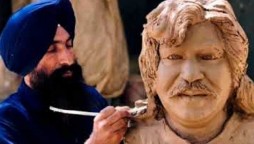 Indian Artist Makes Statue Of Late Pakistani Singer Shaukat Ali
