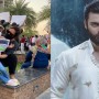 Fawad Khan spotted in Lahore at the protest in support of Palestine