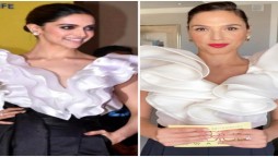 Deepika Padukone or Gal Gadot: Who looks best in ruffle blouse and black pants combination