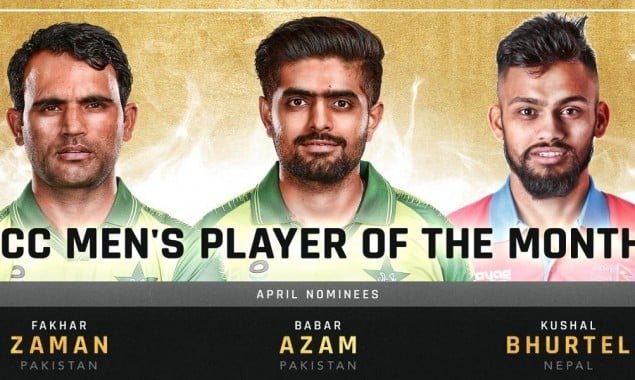 Babar Azam, Fakhar Zaman nominated for ICC ‘Player of the Month’ award