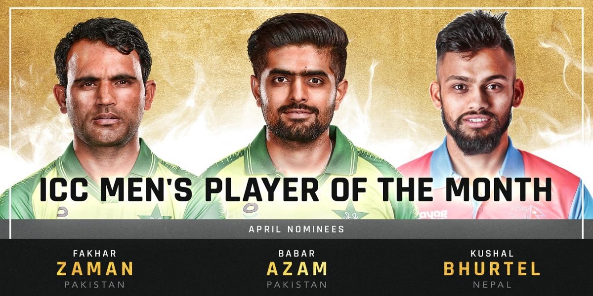 Babar Azam, Fakhar Zaman nominated for ICC ‘Player of the Month’ award