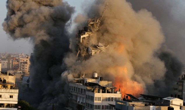 Israel bombed building housing several foreign media offices in Gaza