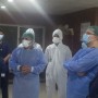 Imran Khan pays a surprise visit to corona ward at PIMS hospital