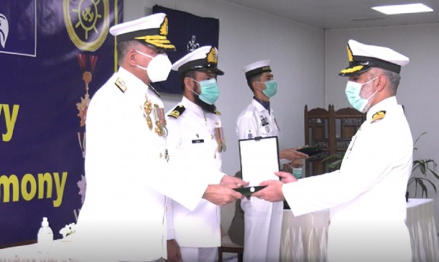 Pakistan Navy personnel conferred with Military awards