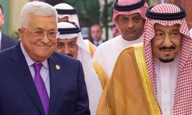 Saudi King Salman speaks with Palestinian President Mahmoud Abbas