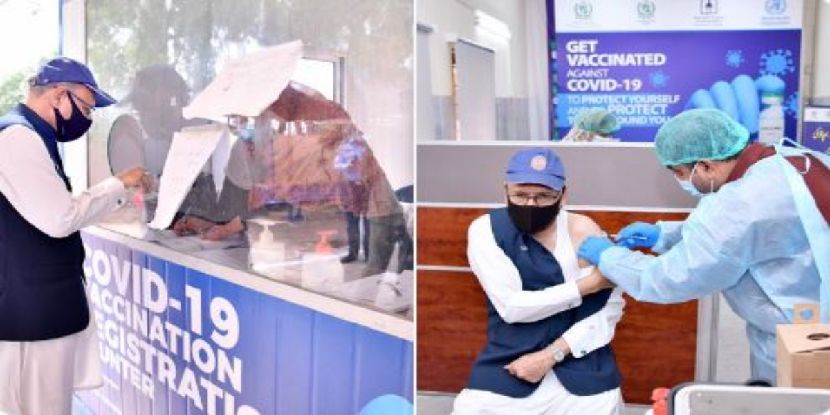 President Alvi Gets Second Dose Of COVID-19 Vaccine