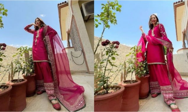 Hania Amir Asks Fans To Say MashaAllah As She Shows Off Her Eid Outfit