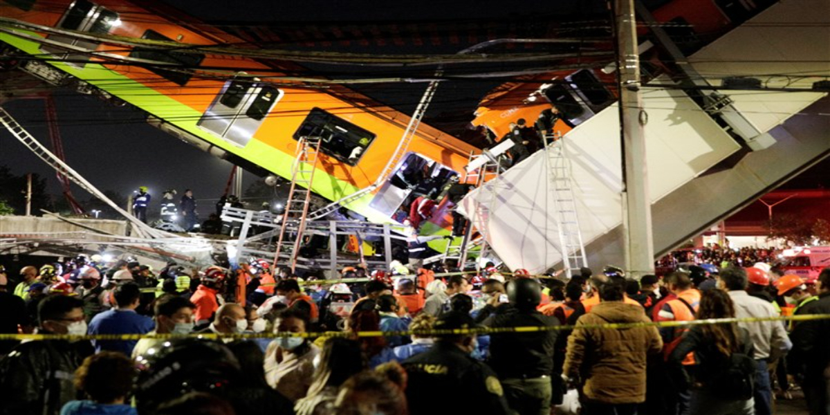 Mexico City train collapsed