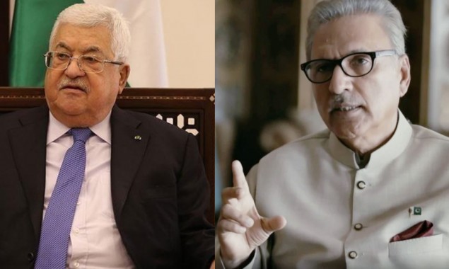 President Arif Alvi pens letter to Palestinian counterpart