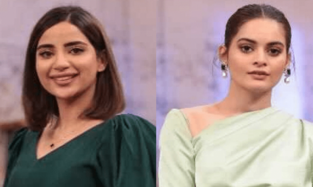 Saboor Aly congratulates Minal Khan after her official announcement