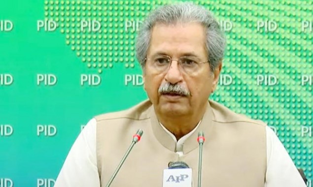 Exams of only math and elective subjects for matric and ninth, says Shafqat Mehmood