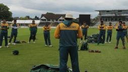 Pakistan cricket team trains in A 4 hour session in Derby