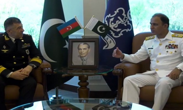 CNS Niazi, Commander of Azerbaijan’s Naval Forces Discuss Regional Security