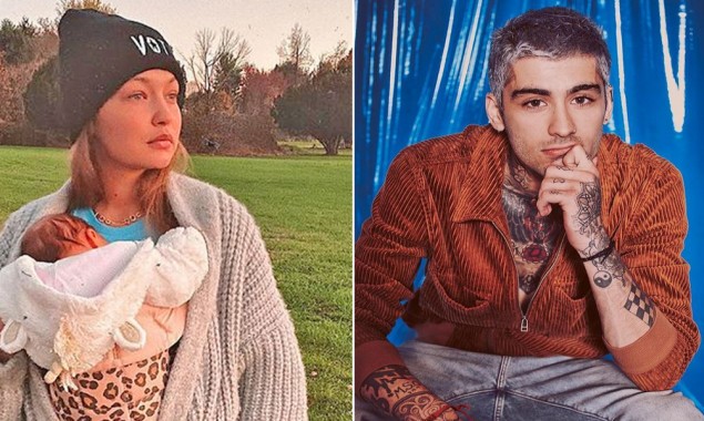 Gigi Hadid and her baby Khai enjoying pool time, have a look