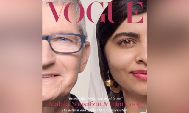 Malala Yousafzai & Apple CEO Tim Cook features on British Vogue 2021