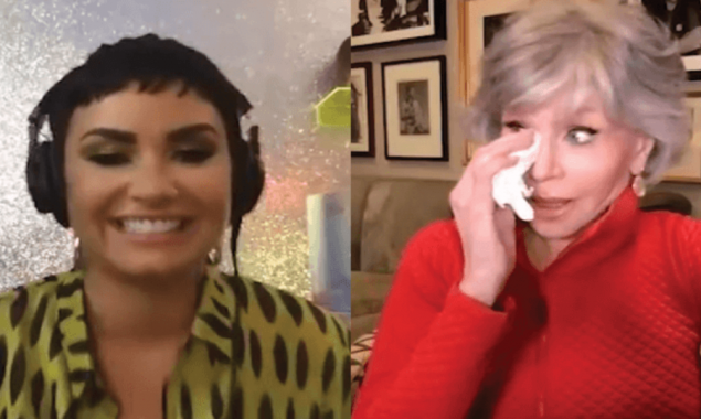 Jane Fonda broke into tears after hearing Demi Lovato’s story