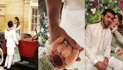 Minal, Ahsan serving major retro-couple vibes in these pictures from their engagement