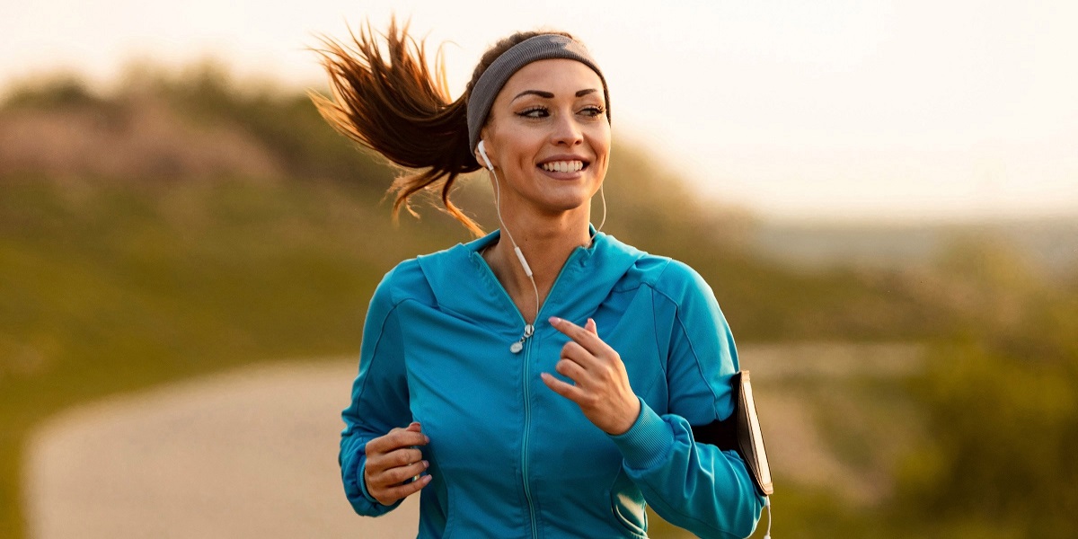 Listening to music while jogging can aid with mental fatigue