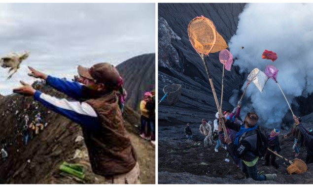 Indonesia: Thousands Flock To Volcano With Chicken And Goats For Sacrifice