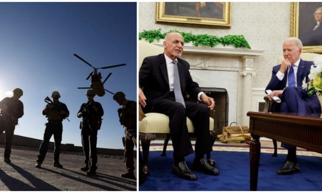 Biden Holds First Face-To-Face Meeting With Ashraf Ghani Amid Withdrawal