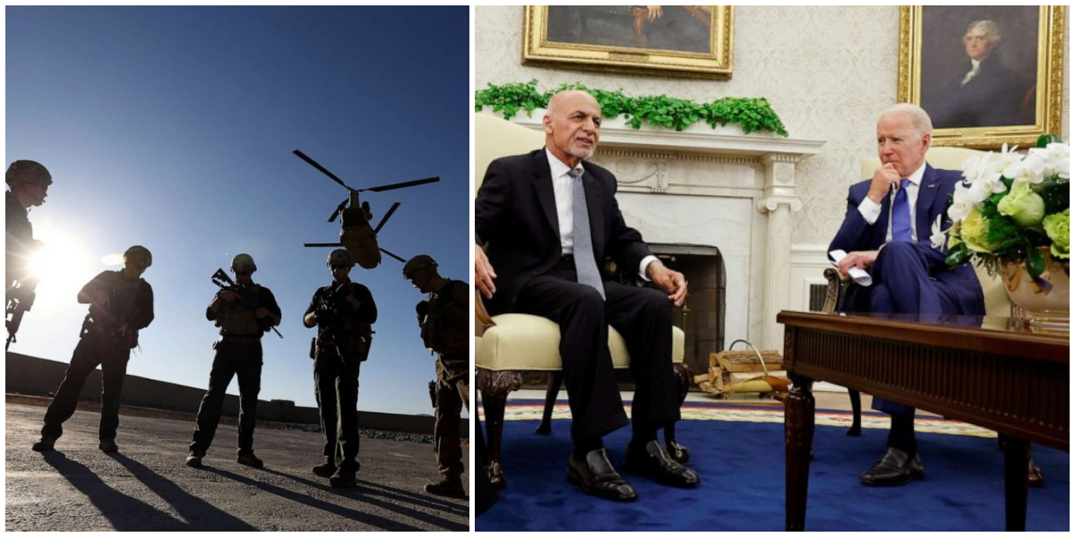 Biden Holds First Face-To-Face Meeting With Ashraf Ghani Amid Withdrawal