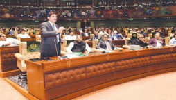 Sindh CM Presenting Budget Amidst Opposition’s Hue And Cry