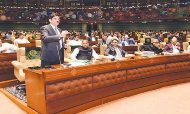 Sindh CM Presenting Budget Amidst Opposition's Hue And Cry