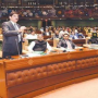Sindh CM Presenting Budget Amidst Opposition’s Hue And Cry