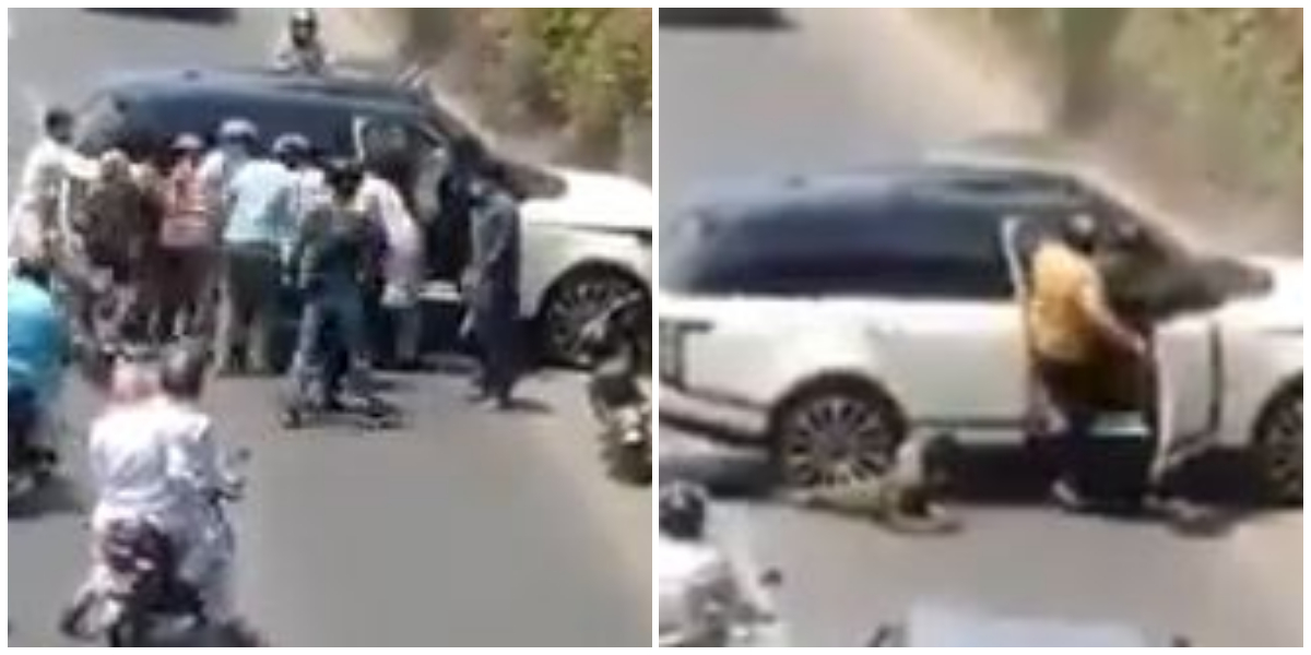 Lahore Accident: Intoxicated Man Rams Car Into Motorcycle, Video Goes Viral