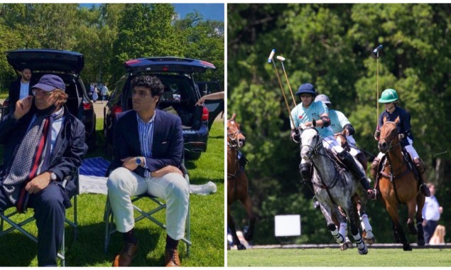 Nawaz Sharif Enjoys Grand Son's Polo Match In London