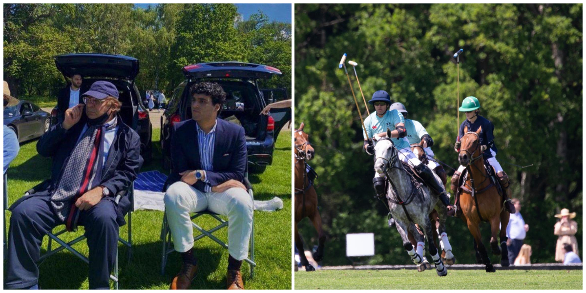 Nawaz Sharif Enjoys Grand Son's Polo Match In London