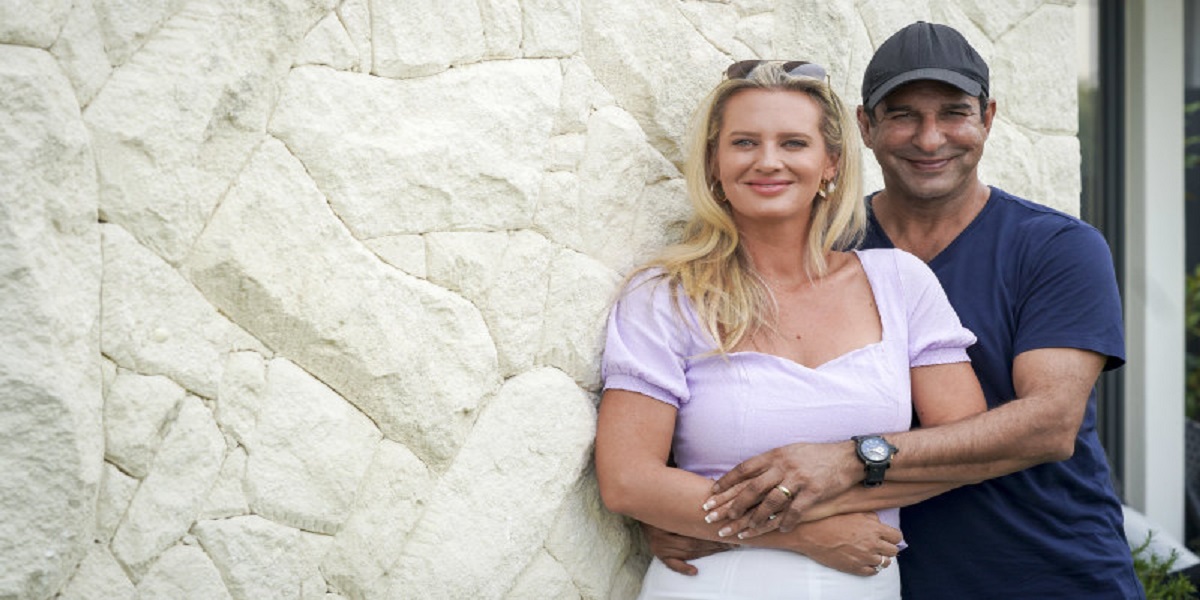 Shaniera and Wasim Akram