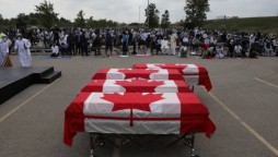 Ontario attack Muslim family buried