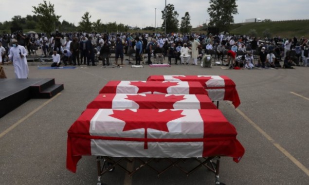 Ontario attack Muslim family buried