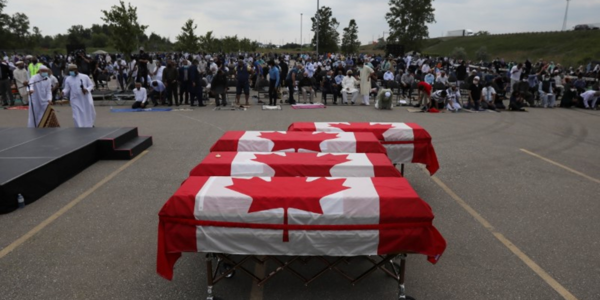Ontario attack Muslim family buried