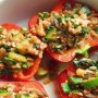Recipe: Vegan Stuffed Cheesy Bell Peppers