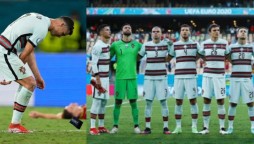 Ronaldo armband reaction after Euro 2020 exit